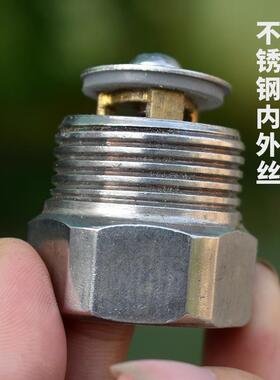 止回阀1寸铜内外丝泵压力罐用dn25单向逆止防倒流带弹簧进水阀门
