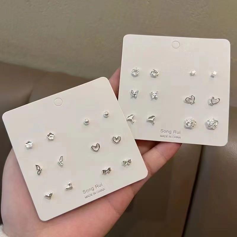 一周不重样套装小巧耳钉女