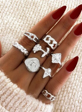 Joint ring set of 8 pieces 戒指组套8件套