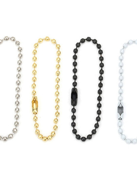 20/50pcs Gold/White Round Ball Bead Chains 12cm 15cm Length