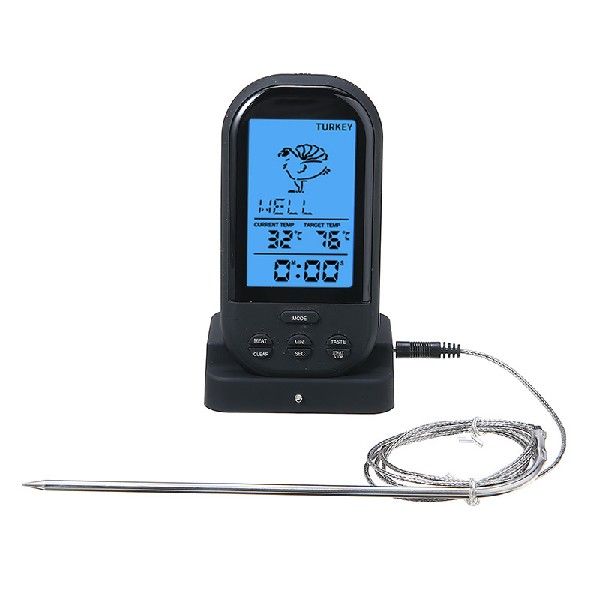 Wireless Digital Meat Thermometer With Probe Kitchen Oven Fo