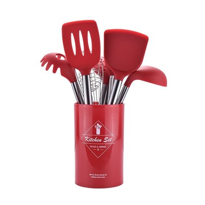 Silicone spatula set household non-stick pan high