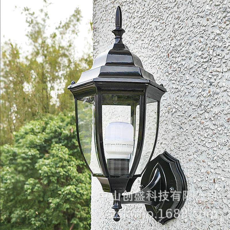户外壁灯防水庭院灯欧式室外别墅外墙灯阳台过道走廊美式复古壁灯