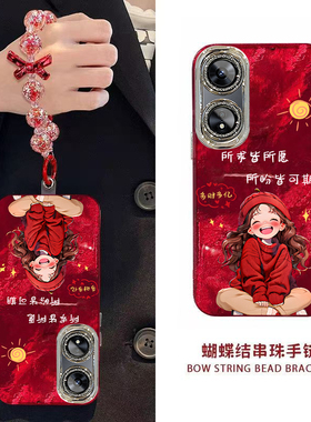 新年所求皆所愿OPPOA2X手机壳新款PJS110保护套男女高级感春节红色专用外壳镜头全包防摔过年喜庆中国风轻奢