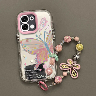 适用OPPOA6手机壳PLS120保护套OPPO新款A6镜子镜面全包防摔5G高级感OPPOPLS外壳OPA0PP0OPPA65G男女彩花蝴蝶