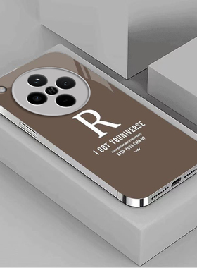 适用oppofindx8手机壳x7ultra新款opofindx6pro玻璃findx3全包防摔findx5pro高级感简约R字母简约潮带挂绳por