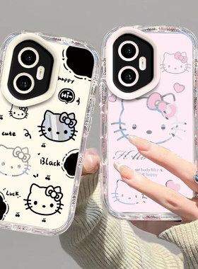 适用荣耀300手机壳Pro华为HONOR保护套H0N0R300P潮硅胶POLO曲屏可爱曲面屏全包防摔Por高级感Pr0男女黑白kt猫