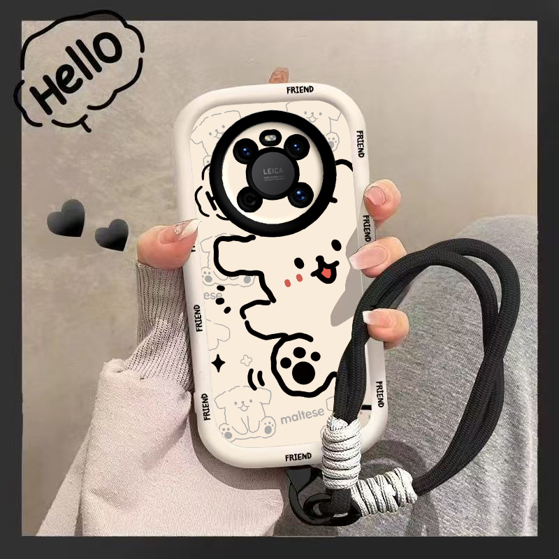 适用华为Mate40手机壳Mete40Pro+保护套M40Por新款MT40Pr0软硅胶Mata魅特4O迈特Meta全包防摔Met男女黑猫白狗