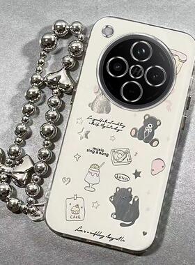 适用oppofindx8手机壳x7ultra新款opofindx6pro全包findx3防摔硅胶findx5pro高级感男女电镀银框por小猫小熊