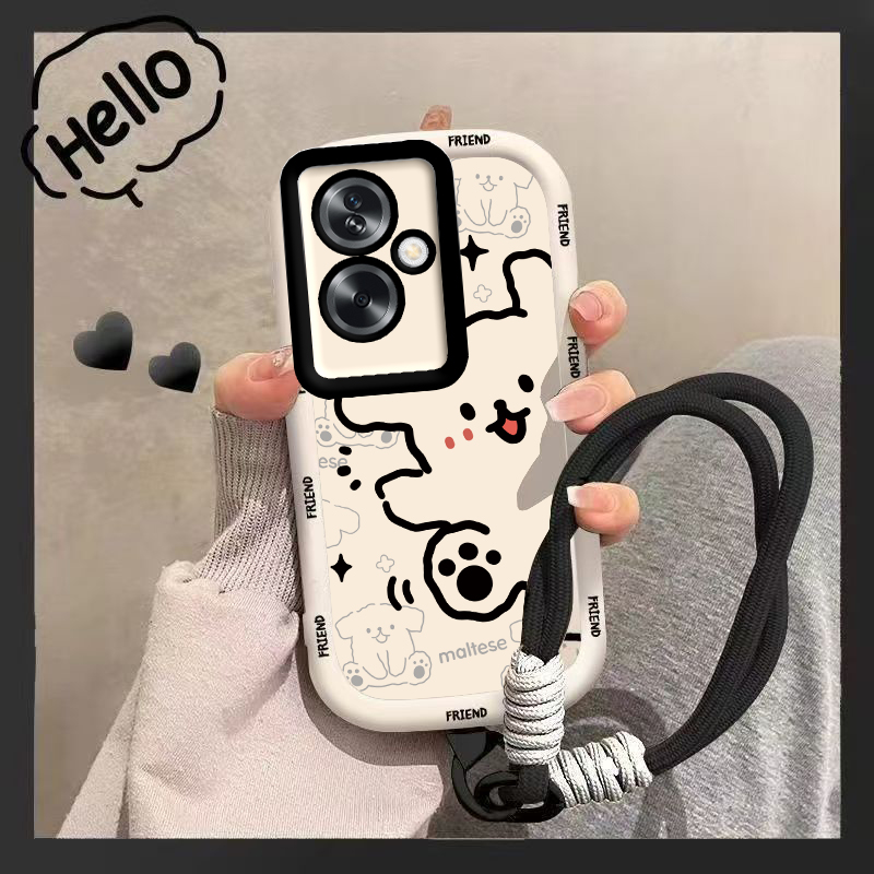 OPPOA2手机壳OPPO新款A2保护5G套A25G可爱OPA/OPPA液态硅胶OPP0PP0PPO全包PPOA防摔OPOP男女OA/POA黑猫白狗