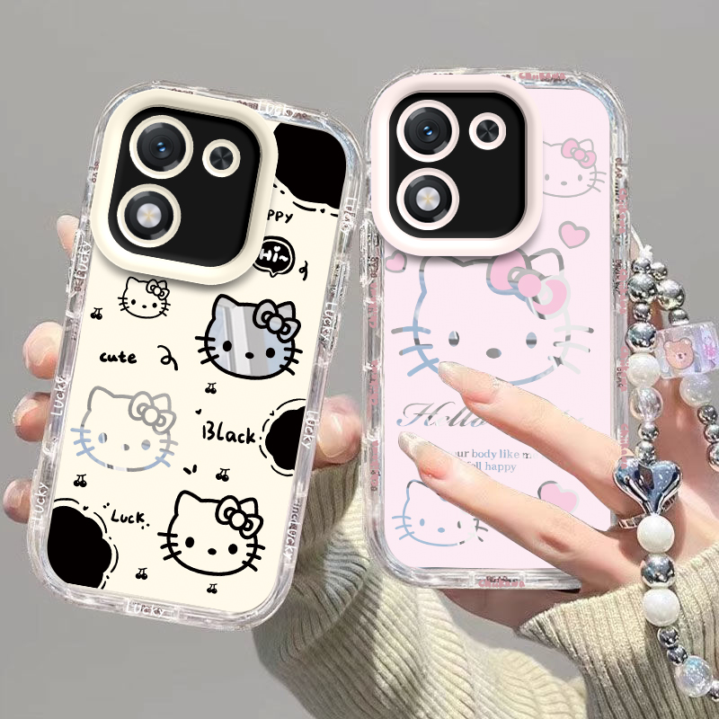 适用荣耀X70i手机壳华为honorX70i新款ABR一AN00保护套ABRANOO硅胶全包防摔X7Oi女男honor叉七零外壳黑白kt猫
