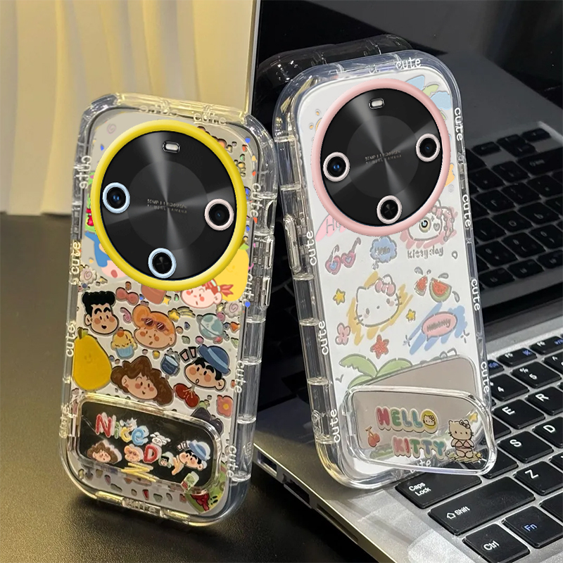 适用华为Hi畅享70plus手机壳畅想7OPLUS保护套WIKO智选5G嗨WIKOHi新款可爱Pr0镜面外壳全包防摔男女小新kt猫