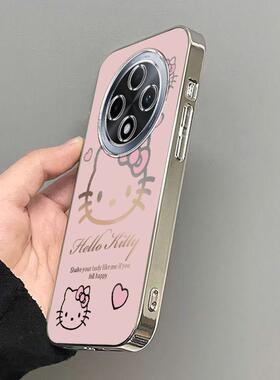 适用oppoa3pro手机壳新款a2a1pro可爱a93a96a72a97a58全包防摔a57 5ga32透明a7a8a9a11x电镀银a91a83粉色kt猫