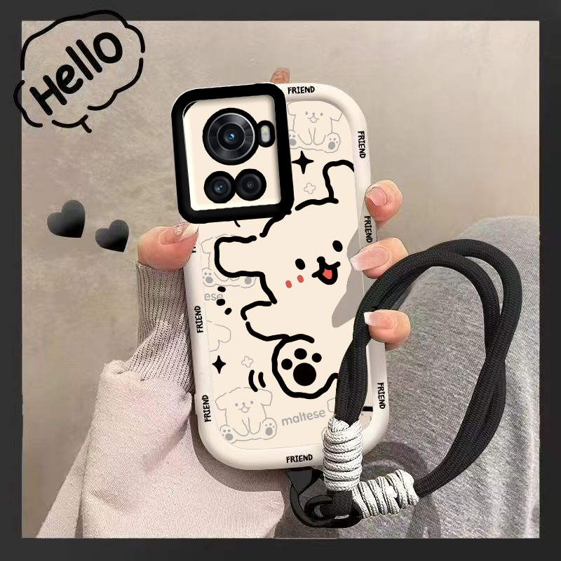 适用一加Ace手机壳1加Aec保护套PGKM10新款OPPOPGKM10十OPPO1+Ace1液态硅胶软壳全包防摔高级感男女黑猫白狗