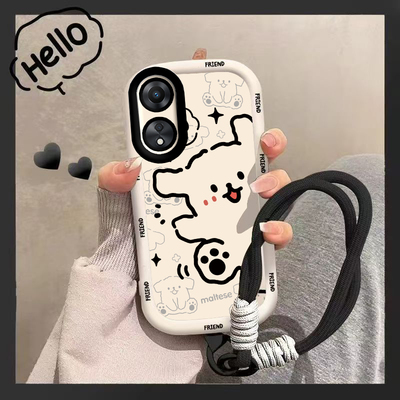 适用OPPOA2x手机壳OPPO新款A2X5G保护OPPOAX套OPA/OPPA软硅胶OPP0PP0PPO全包PPOA/OPOA防摔OPOPA男女黑猫白狗