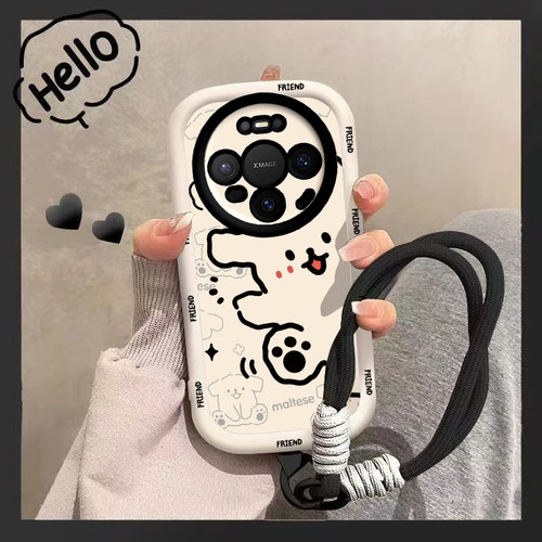 适用华为Mate80手机壳Meta80Pro新款M80Max保护套ProMax液态硅胶镜头全包防摔外壳POR魅特迈特MT男女黑猫白狗