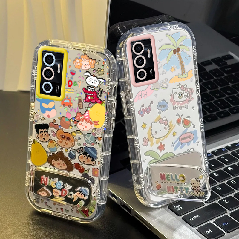 适用vivoS10e手机壳vivo S10e保护套SE新款可爱潮镜面全包防摔vivis步步高维沃vovos高级感viv0男女小新kt猫