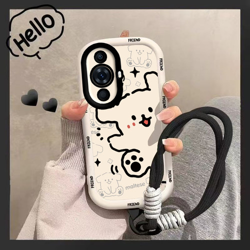 适用华为Nova11Ultra手机壳nove11U1tra新款可爱novo保护套nave液态硅胶Uitra镜头全包防摔Utral男女黑猫白狗