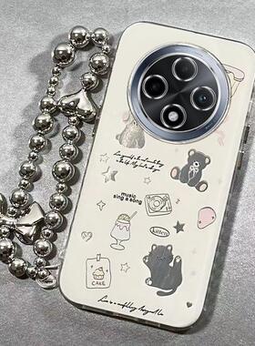 适用oppoa3pro手机壳新款a2a1pro男女a93a96a72a97a58全包防摔a57 5ga32可爱a7a8a9a11x电镀银a91a83小猫小熊