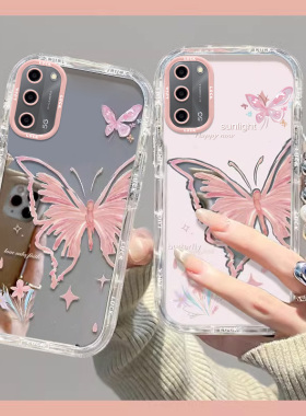 适用PEMM00手机壳OPPOPEMM00保护PEMT00套OPPO型号PEMMOO新款镜面OPPOPEMMOO全包防摔OPP0PP0PPO男女粉底蝴蝶