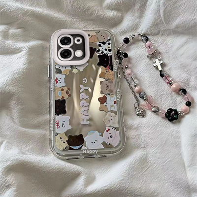 适用OPPOA6手机壳PLS120保护套OPPO新款A6镜子镜面全包防摔5G高级感OPPOPLS外壳OPA0PP0OPPA65G男女小猫小狗