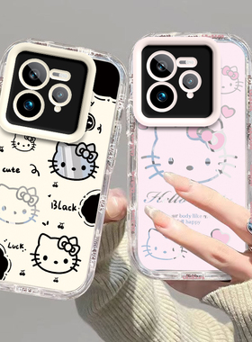 适用真我GT7Pro手机壳竞速版realmeGT7Pr0保护套Realme新款OPPO可爱TG七Por硅胶可爱全包防摔7P男女黑白kt猫