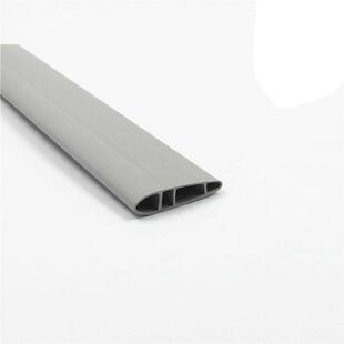 塑料挤出异型产品 PVC灰色塑料管 冷风机百叶条配件扁条 挤塑产品