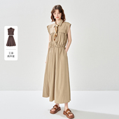 褶皱小飞袖 工装 风衬衫 2025夏款 上衣休闲半截裙两件套套装 女