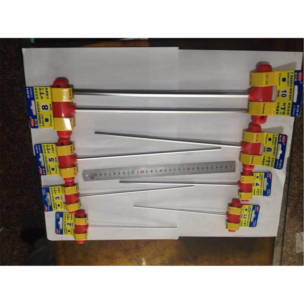 台湾威力刚进口特长白金平头t型内六角扳手 进口好加长内六角扳手