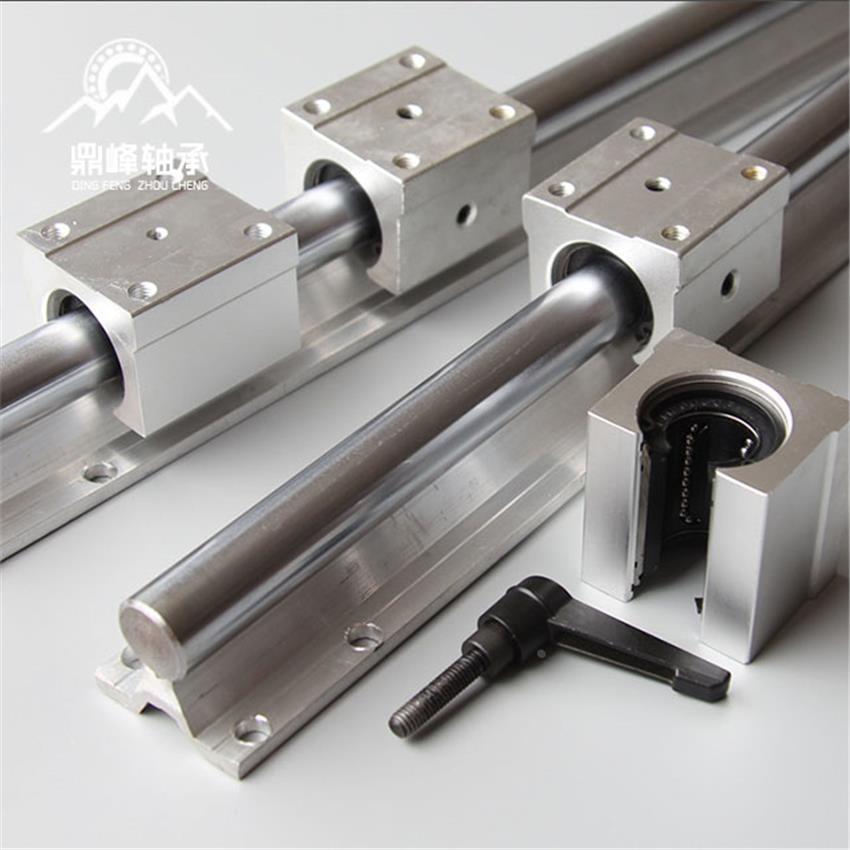 直线导轨SBR滑块木工滑台光轴滑道铝托滑轨套组轨道推台锯导轨