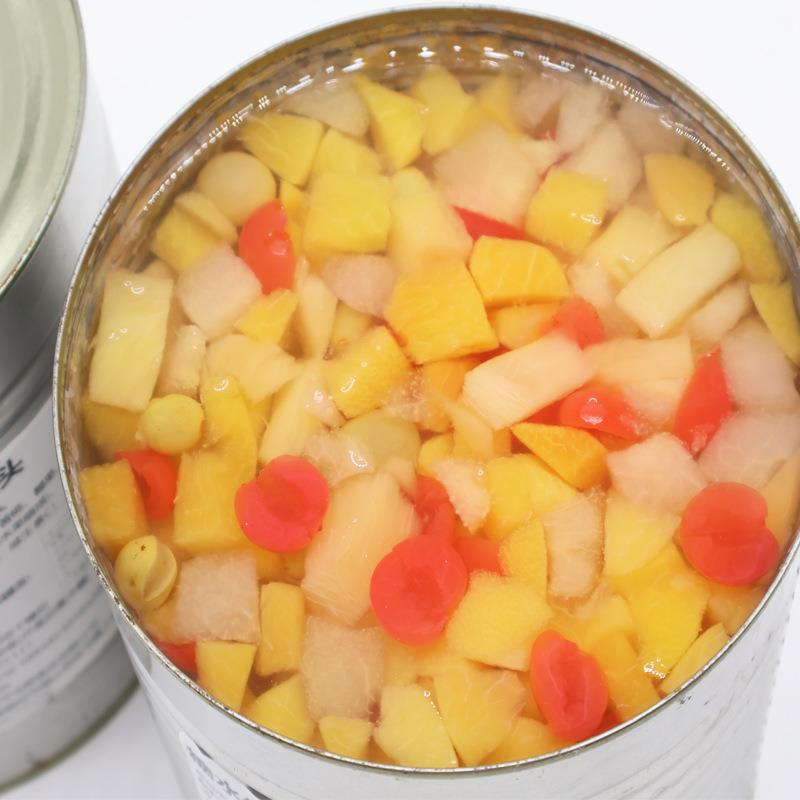 黄桃罐头商用大罐3公斤大桶装黄桃丁3kg水果罐头烘培餐饮酒店