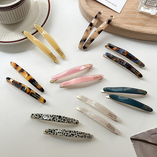 韩版鸭嘴夹女发卡侧边刘海夹头饰2025新款后脑勺碎发收纳一字发夹