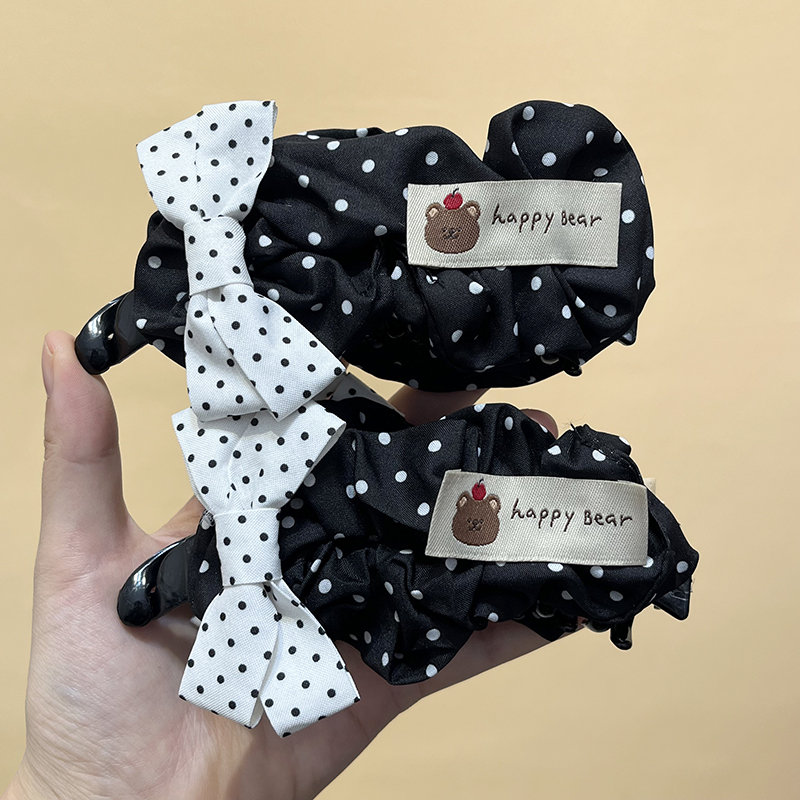 褶皱蝴蝶结香蕉夹女2025新款