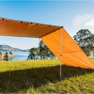 户外侧帐防风雨遮阳帘天幕车边帐 侧篷越野车侧边布厚风挡围帘