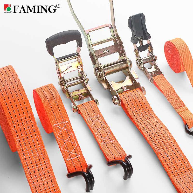 拉紧器捆绑带 固带收紧带捆绑器编织带货车紧绳器5米5吨 棘轮钢钩