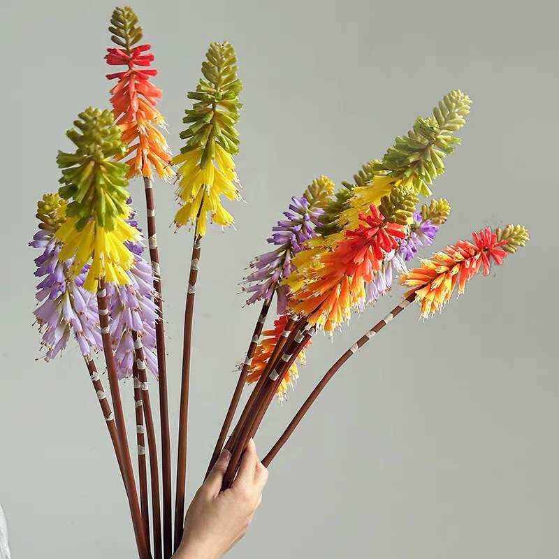 火炬百合仿真花户外花海造景装饰道具插花花艺商场布置婚庆绢花