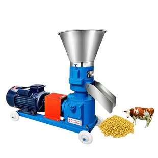 饲料颗粒机小型家用颗粒饲料机养殖厂造粒机秸秆大型制粒机玉米