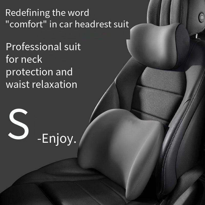 汽车头枕护颈枕车用航空级颈部记忆棉靠枕车载车内座椅腰靠头靠枕