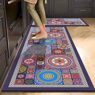 长条厨房地垫硅藻泥吸水吸油免洗耐脏垫子脚垫美式 门口防滑门垫子