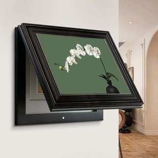 饰画法式 复古电表箱装 饰画小众艺术挂画 蝴蝶兰