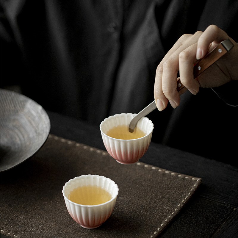 茶夹黑檀木镊子n纯钛防滑茶杯夹子泡茶工具茶道配件家用取茶