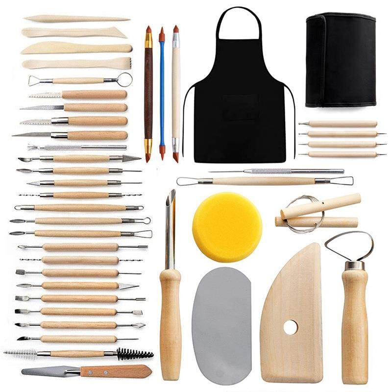 陶工工具43套装泥塑雕刻围裙BAV橡皮DIY手泥工粘土围裙件陶艺具,文具电教/文化用品/商务用品,其它,淘宝优惠券,粉丝福利购,淘宝优惠卷