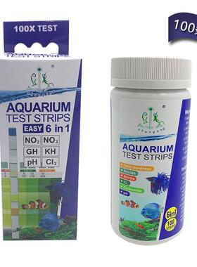 水族3鱼缸水测试纸6合1快速检测P质H计KHGH硝CS-20002NO2NO亚酸盐