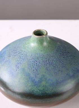 新中式复古瓷花关瓶宿摆件样板房民酒店售楼处客厅玄QPR陶餐桌插