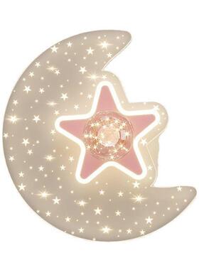 儿间灯创意星房星月亮男孩759女孩书房卧室简灯约现代温馨吸童顶