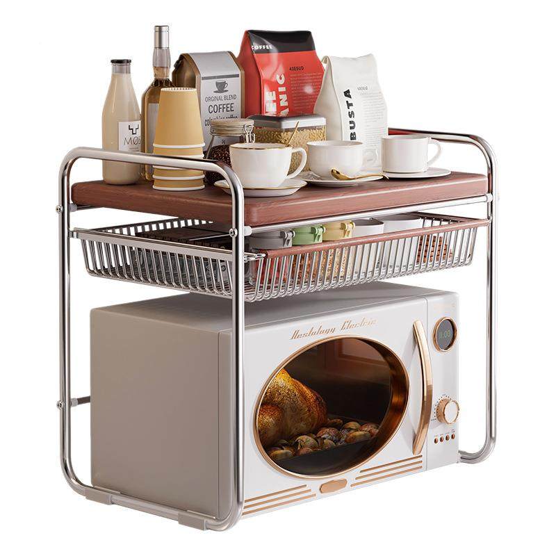中古厨房炉置物架台面微波炉置双拉层波抽电饭煲支架分层架多微功,厨房/烹饪用具,微波炉置物架,淘宝优惠券,粉丝福利购,淘宝优惠卷