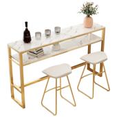 北大欧单层吧双层休闲奶茶店餐厅高脚桌椅家用客吧20200424台理厅