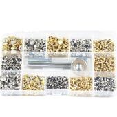 供安30双面铆钉水套钻A钻TUM6子母钉装 工具皮革帽撞钉柳钉扣套装