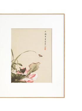 郎YZ202305世宁饰画新式国挂画床头卧室餐厅花卉鸟牡丹芍药荷花装