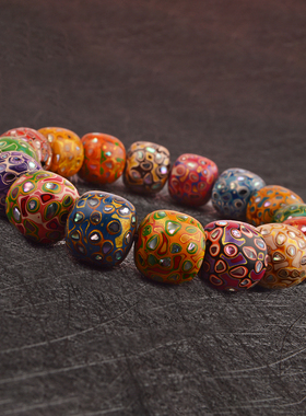 IOEKO男女通用大漆珠无复古手链